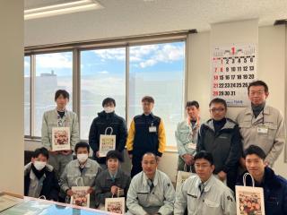 画像:1次派遣最終日 能美市役所訪問