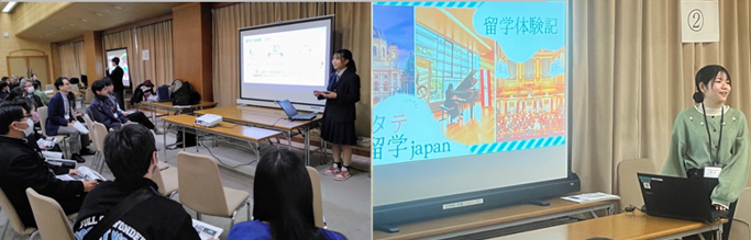 成果報告の様子(4つのブースに分けて実施)