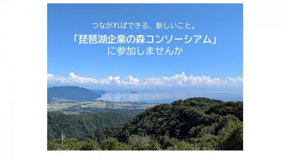 風景写真(森林と琵琶湖)