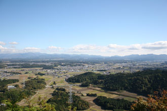 写真：甲賀市の展望(庚申山)