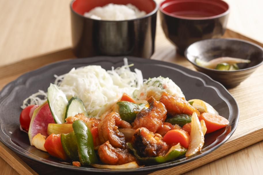 ゴイゴイ酢ー鯉の画像、道の駅 湖北みずどりステーション レストランホームページへのリンク