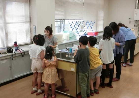 子ども手洗い教室の様子1
