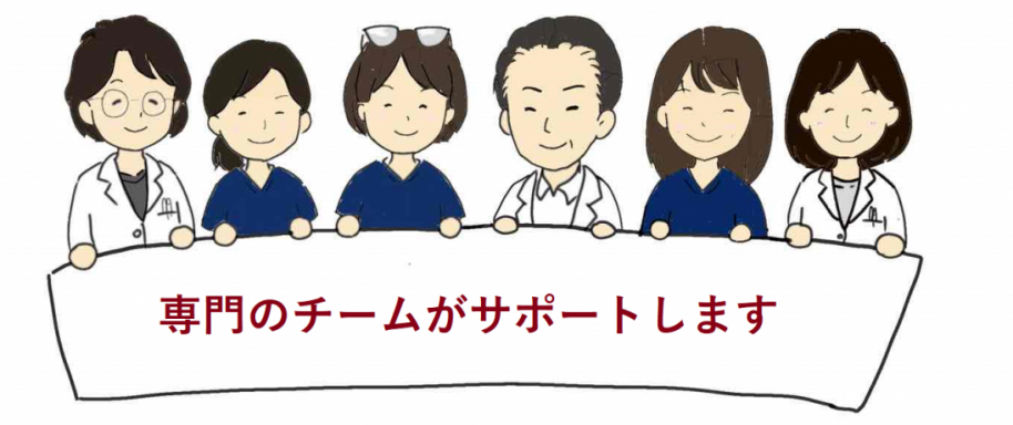 緩和ケアチームメンバーのイメージイラスト