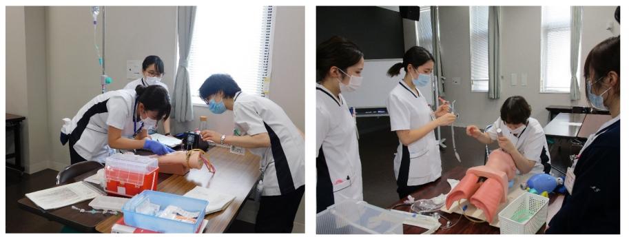 院内認定(静脈注射・ICLS)の様子