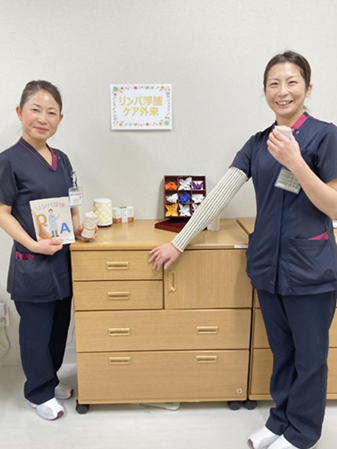 リンパ浮腫ケア外来担当看護師写真