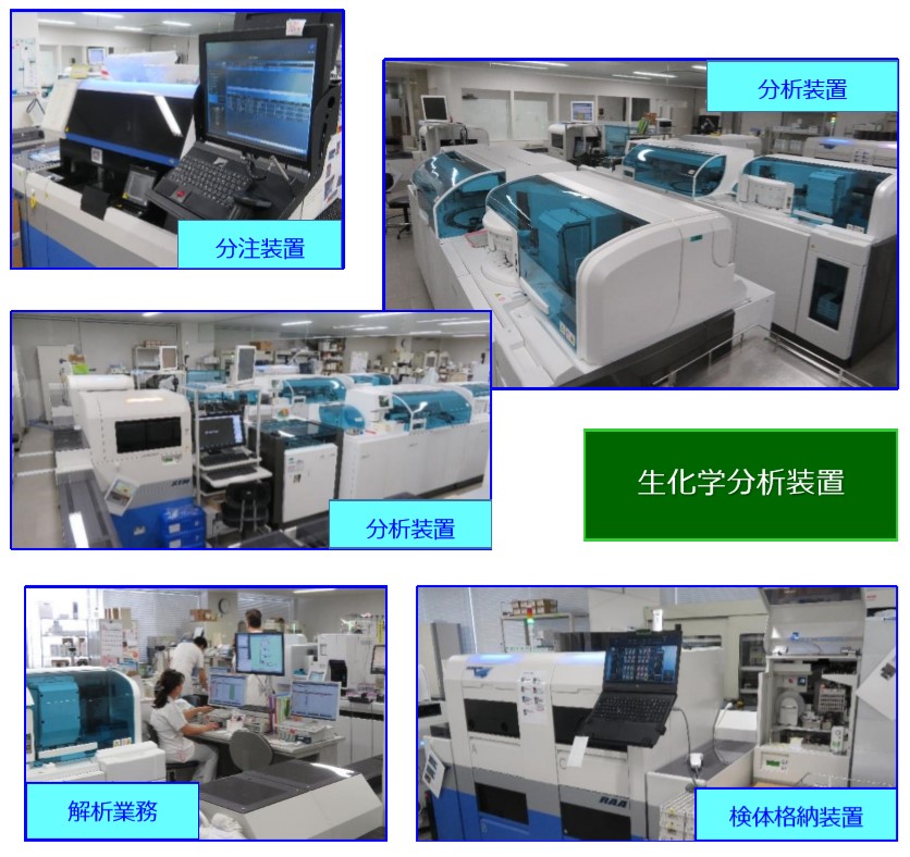 生化学分析装置の写真