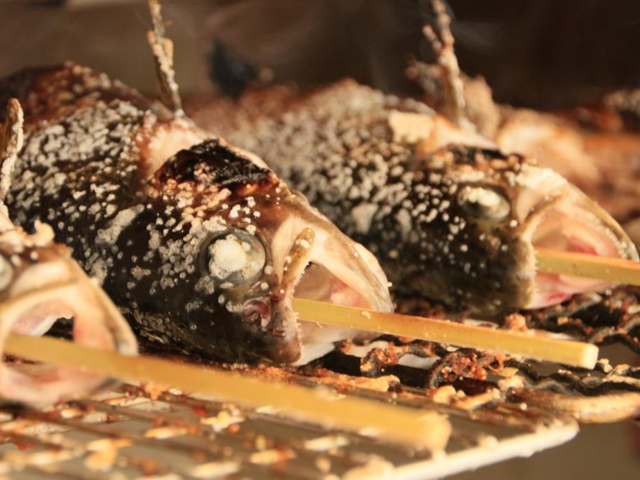 醒井養鱒場焼き魚
