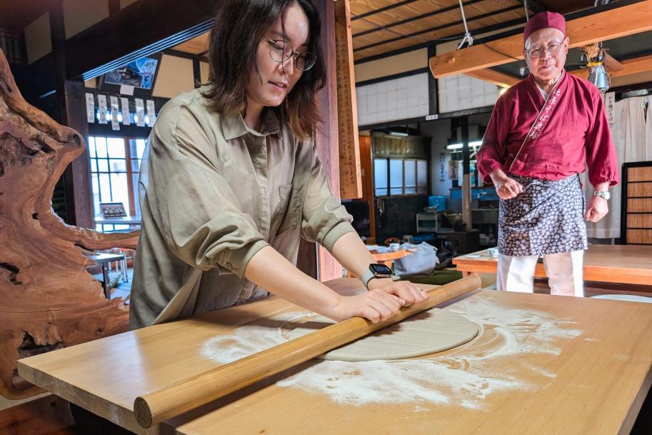 Ikehara Soba Dojo (Nagahama City) / Savory Soba-Making at Ikehara Village