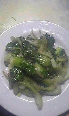 チンゲン菜の炒め物