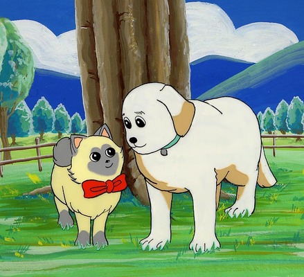 ドンとミーコのイラスト