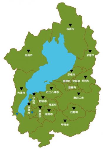 在籍市町の地図