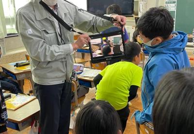 浸水AR(拡張現実)体験の写真