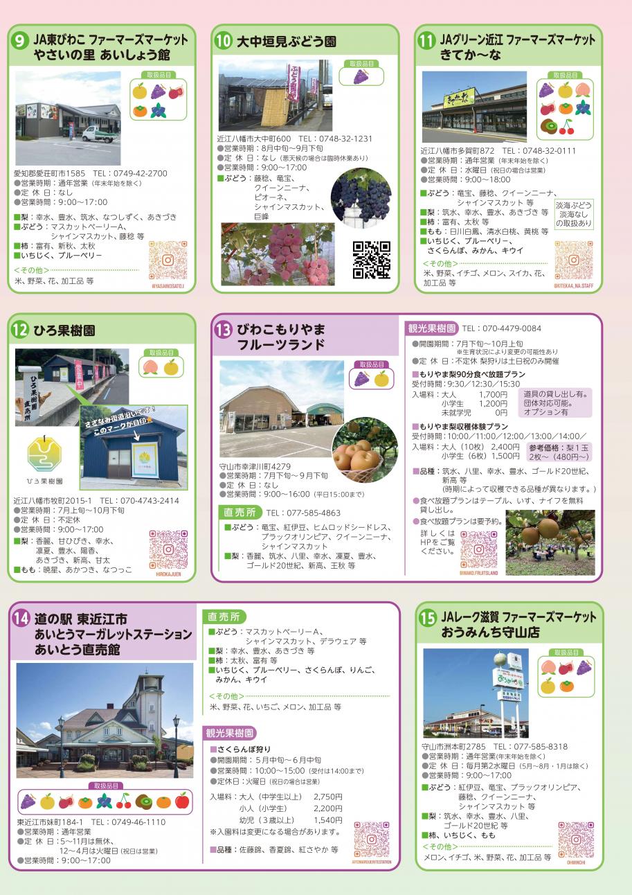 令和8年版滋賀県観光果樹園&くだもの直売所MAP_3P