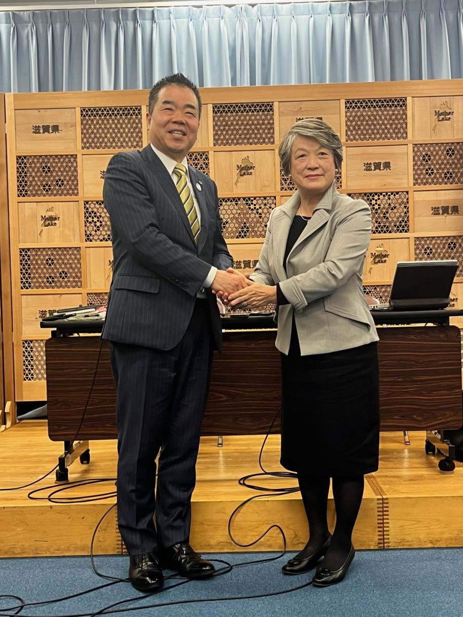 三日月知事と竹安学長