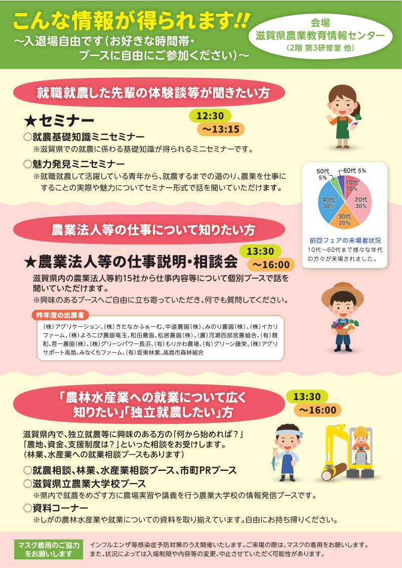 就業相談フェアチラシ裏面