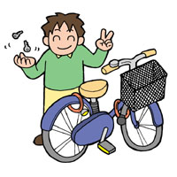 駐輪時には必ず鍵をかけましょう
