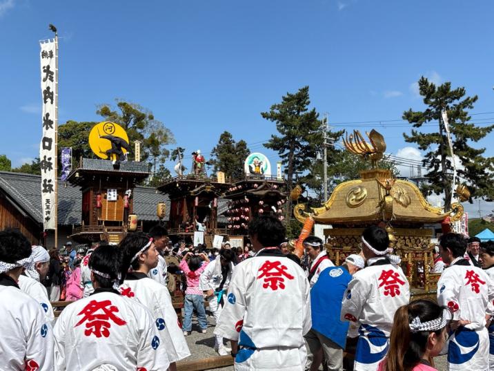 水口曳山祭の様子
