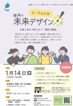 職場の未来デザイン!ミーティングチラシの画像