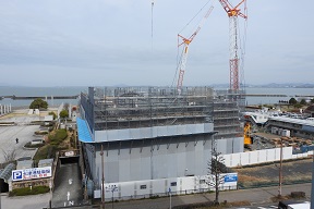 令和8年3月2日（月曜日）の新しい琵琶湖文化館建設地の様子。