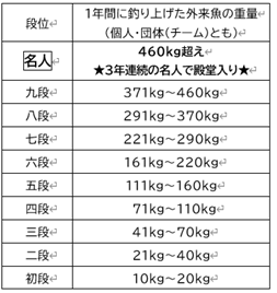 段位の表