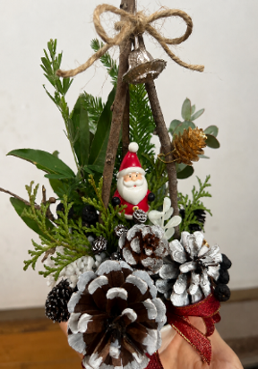 作ったクリスマスツリーの写真