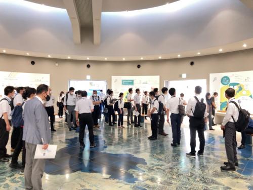 琵琶湖博物館での視察