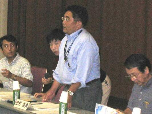 田村委員就任あいさつの様子