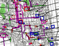 「不安を感じる内容」をまとめた地図イメージ