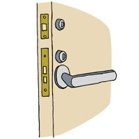 扉には補助錠を取り付けましょう