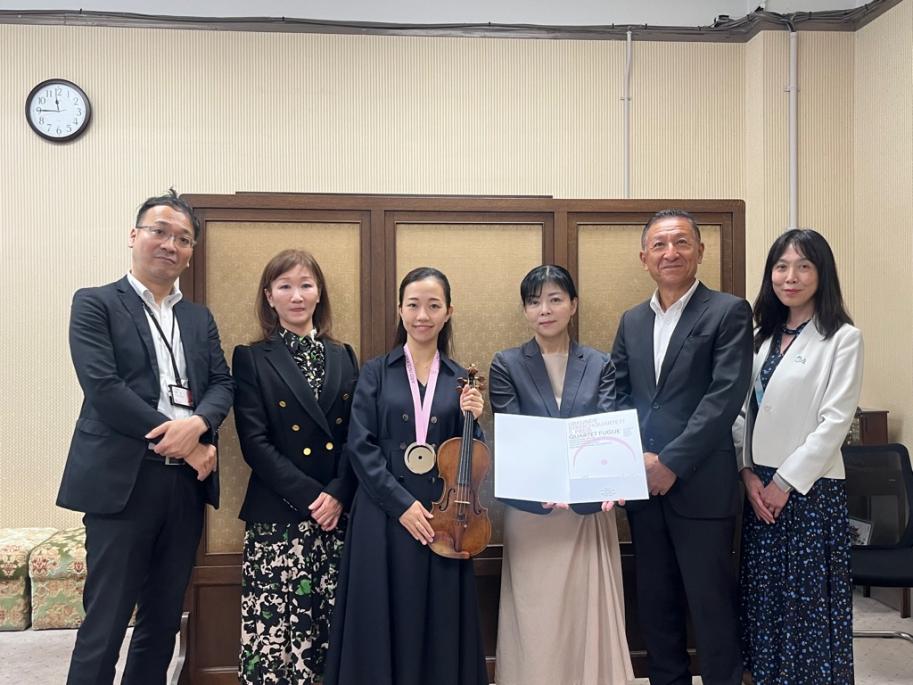 落合氏表敬訪問②