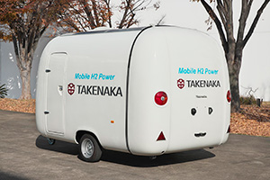 牽引式水素発電装置外観(被牽引車両)