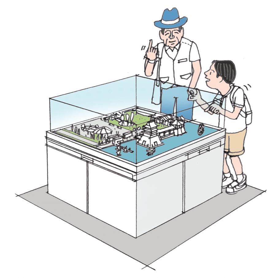 琵琶湖文化館のあゆみブース