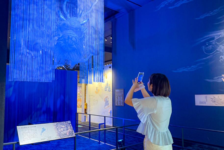 撮影の様子(B展示室)