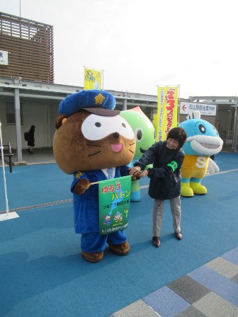 ゆる3（さん）防犯キャンペーン オープニングセレモニー（JR石山駅）の様子3