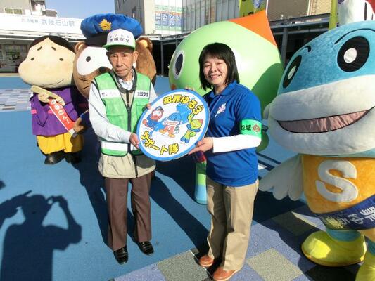 大津地域ゆる3プロジェクト防犯キャンペーン（平成28年オープニング啓発）の様子2