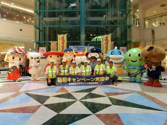 湖東地域ゆる3プロジェクト防犯キャンペーン（女性や子どもを犯罪から守る啓発）の様子1