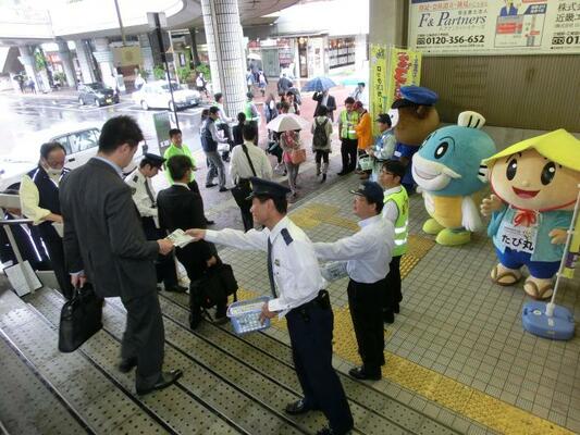 草津市ゆる3プロジェクト防犯キャンペーン(5月19日)の様子2
