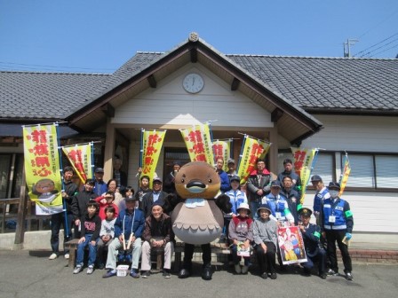 高島地域（道の駅マキノ追坂峠から小荒路地区）での「詐欺用心」啓発の様子2