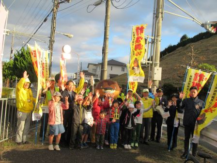 大津北地域での「詐欺用心」啓発の様子3