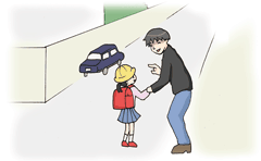 誘拐・連れ去りイメージイラスト