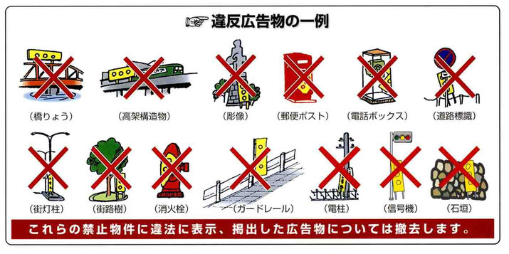 違反広告物の例:イラスト