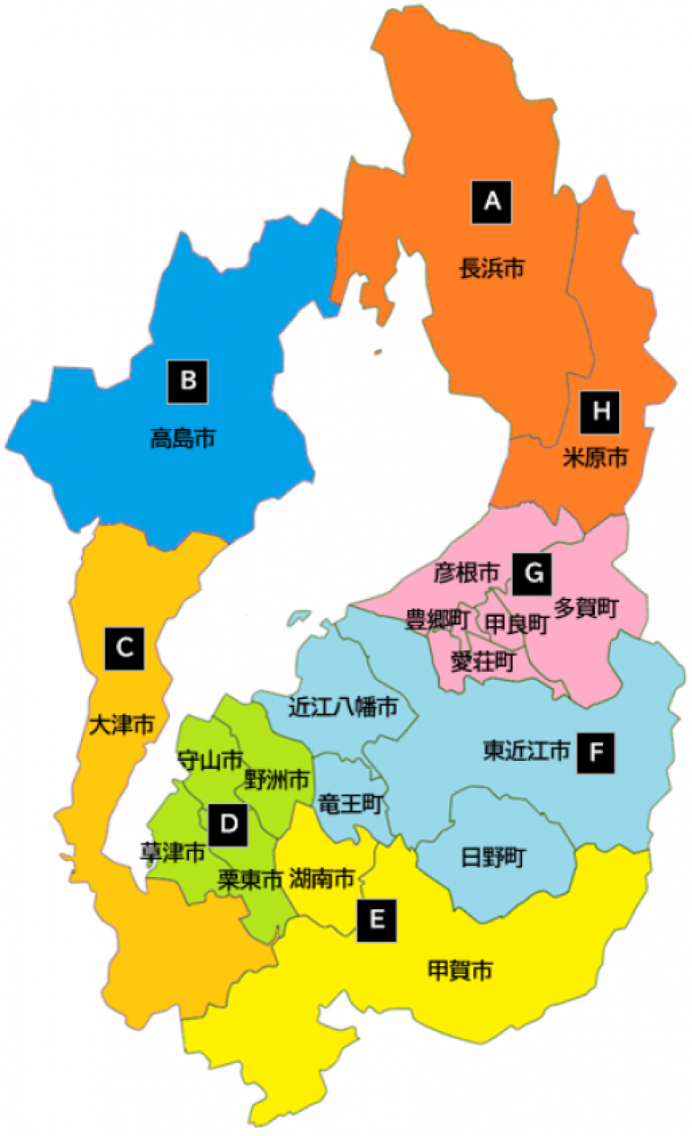県内権利擁護支援・成年後見支援センターのマップ