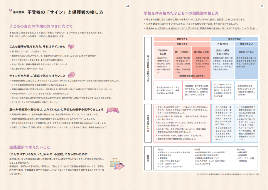 不登校のサインと保護者の接し方