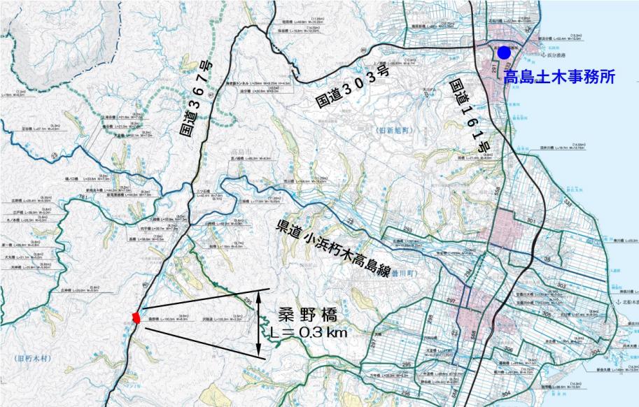 位置図(桑野橋)