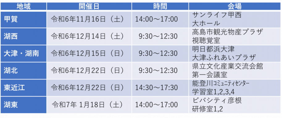 第2回WS日程一覧