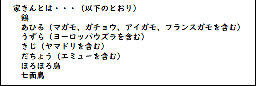 家きんとは