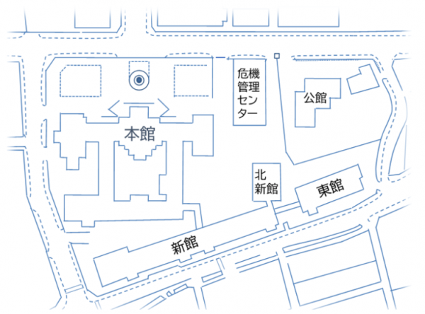 県庁舎配置図
