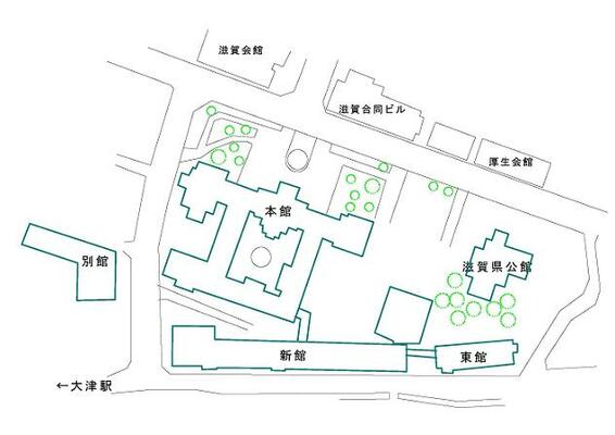 県庁舎配置図