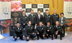 「近江大中肉牛研究会ウシラボ」の皆さんと意見交換