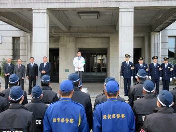 平成29年歳末特別警戒出動式に出席